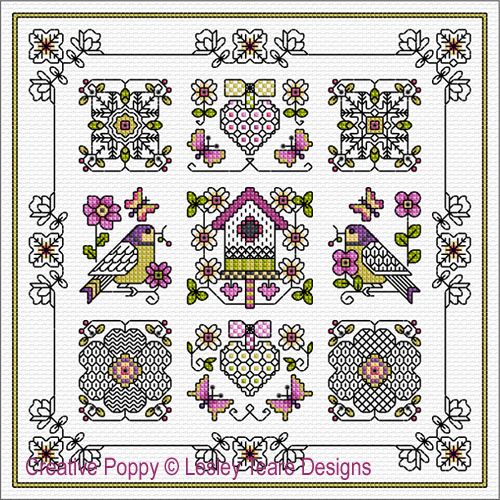 Lesley Teare Designs - Blackwork Winter pattern (cross stitch chart)