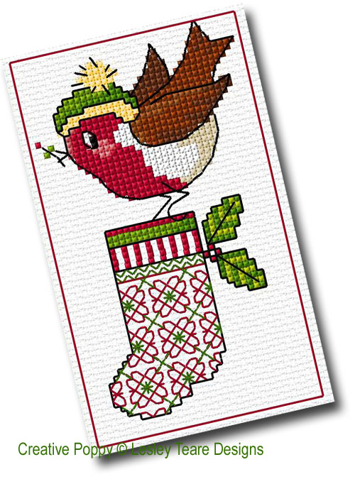 Lesley Teare Designs - Christmas Birdie Greetings zoom 1