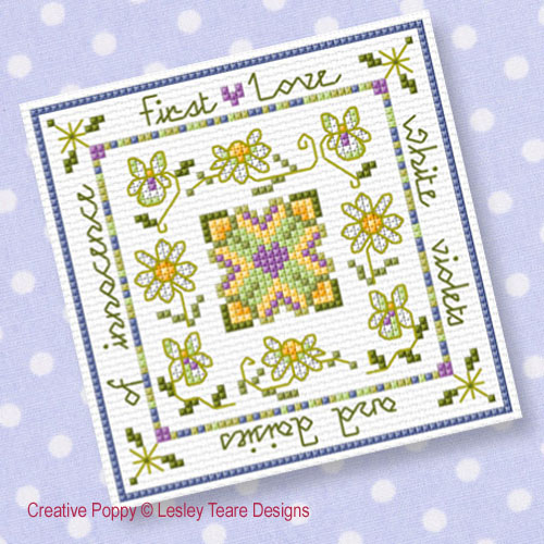 Lesley Teare Designs - Detail: First Love (cross stitch chart)