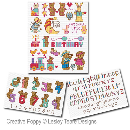 Lesley Teare Designs - Motifs for Little ones zoom 4 (cross stitch chart)