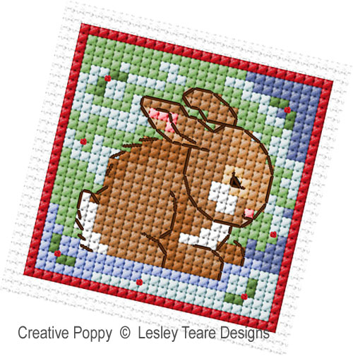 Lesley Teare Designs - Nature's Christmas zoom 1 (cross stitch chart)