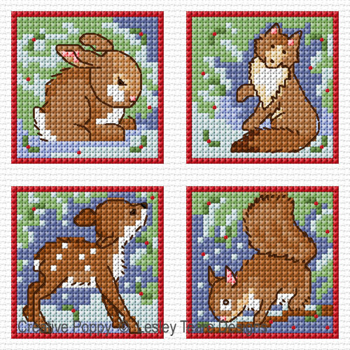 Lesley Teare Designs - Nature&#039;s Christmas (cross stitch chart)
