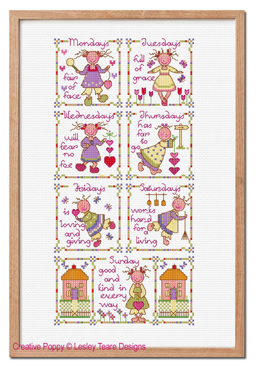 Sun flower cross stitch pattern PDF, Modern cross stitch, Beginner cross  stitch pattern, Easy cute pattern for kids