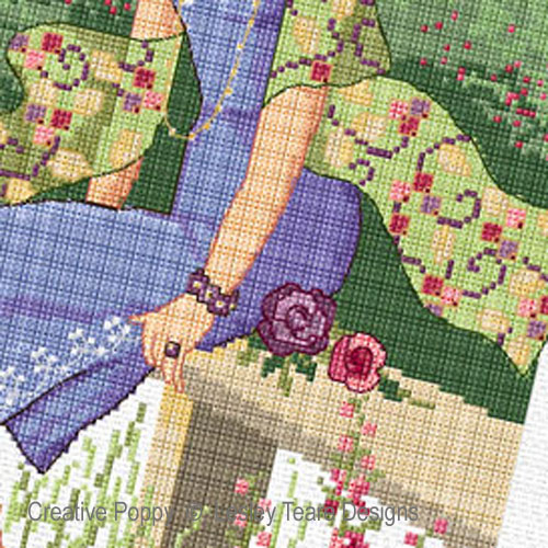 Lesley Teare Designs - Summer Breeze zoom 2 (cross stitch chart)