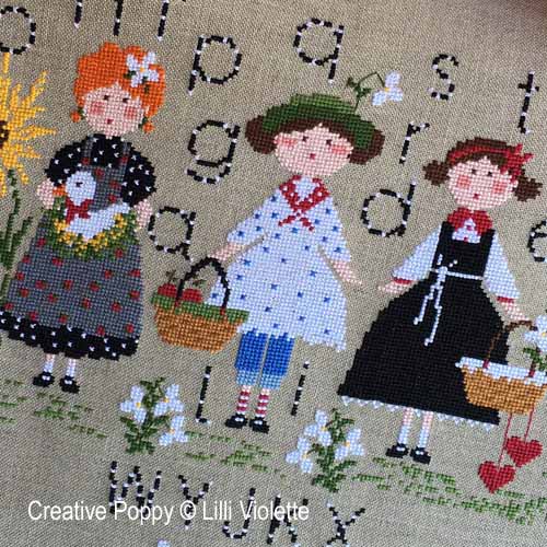 A day in the Countryside cross stitch pattern by Lilli Violette