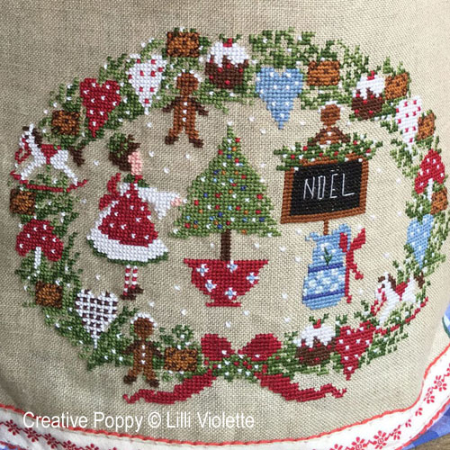Lilli Violettes - Christmas Biscuits (cross stitch pattern chart )
