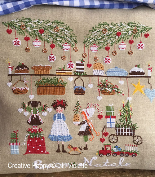 Christmas Eve cross stitch pattern by Lilli Violette