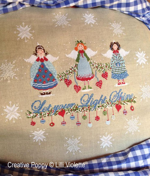 Christmas Lights cross stitch pattern by Lilli Violette