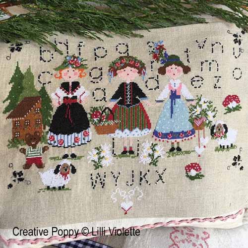 Edelweiss cross stitch pattern by Lilli Violette
