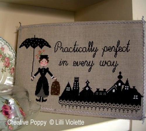 <b>Practically Perfect</b><br>cross stitch pattern<br>by <b>Lilli Violette</b>