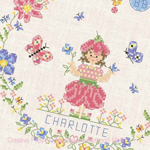 Garden Baby Boy cross stitch pattern by Marie-Anne Réthoret-Melin, zoom3