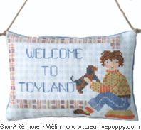 <b>Welcome to Toyland</b><br>cross stitch pattern<br>by <b>Marie-Anne Réthoret-Mélin</b>