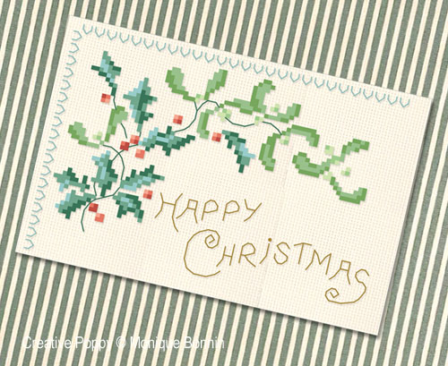 Monique Bonnin: Retro Christmas (Greeting Card to cross stitch)