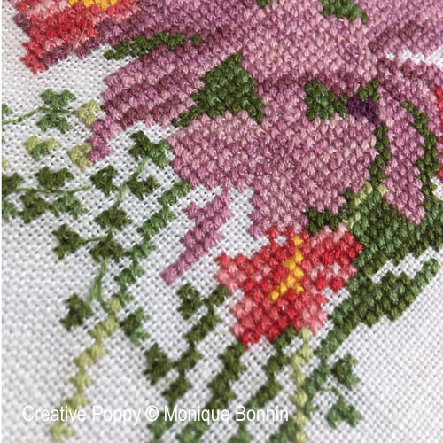 Monique Bonnin - Gathered for You , zoom 3 (Cross stitch chart)