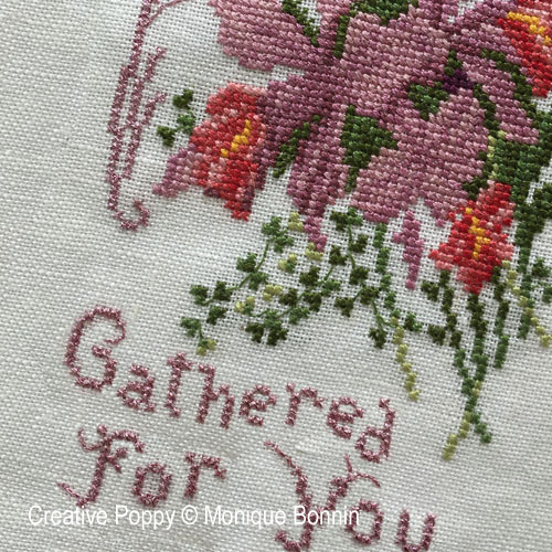 Monique Bonnin - Gathered for You , zoom 4 (Cross stitch chart)