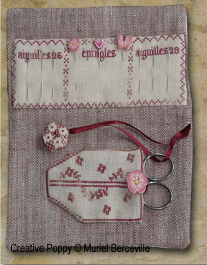 Muriel Brunet - Pins and Needles Needlework Wallet (cross stitch pattern chart) (zoom 4)