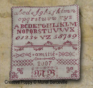 Muriel Brunet - Pins and Needles Needlework Wallet (cross stitch pattern chart) (zoom 2)