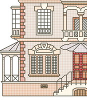 Victorian Home sweet Home - cross stitch pattern - by Monique Bonnin (zoom 1)