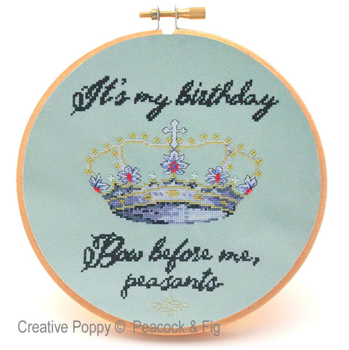 <b>Bow before me</b><br>cross stitch pattern<br>by <b>Peacock & Fig</b>