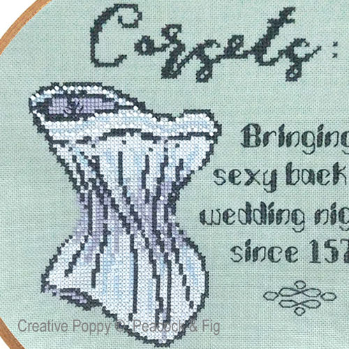 Wedding Nights cross stitch pattern by Peacock & Fig, zoom 1