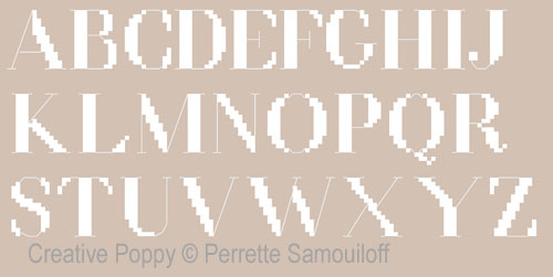 Perrette Samouiloff - Chef\'s Kitchen (7 cook motifs & Alphabet) zoom 5 (cross stitch chart)