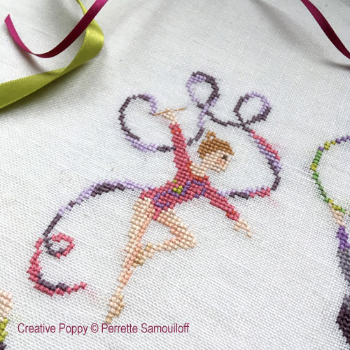 Gymnastics and figure-skating, cross stitch pattern by Perrette Samouiloff