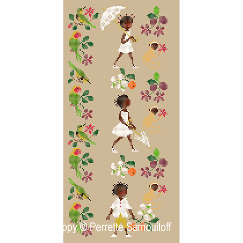 Happy Childhood collection: Africa cross stitch pattern by Perrette Samouiloff
