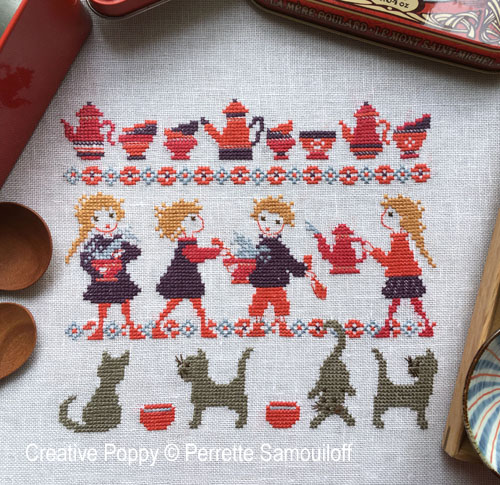 Hot Milk & Chocolate cross stitch pattern by Perrette Samouiloff