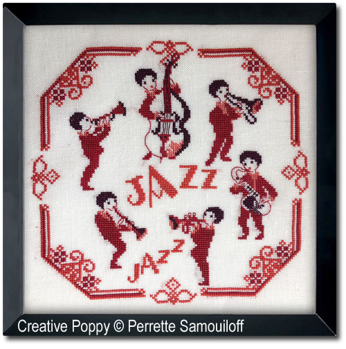 Perrette Samouiloff - Jazz Band (Cross stitch chart)