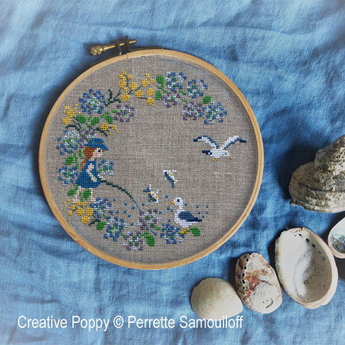 Perrette Samouiloff - Seaside Wreath (cross stitch pattern chart)