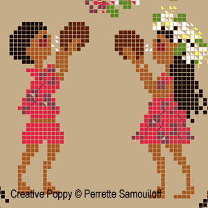 Perrette Samouiloff - Tahiti (cross stitch pattern chart) (zoom 4)