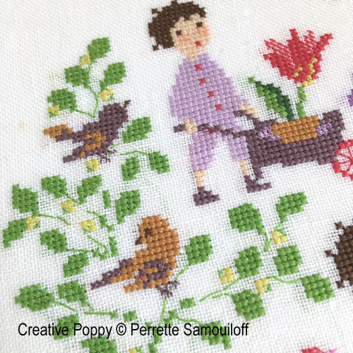 The Tulip, cross stitch pattern by Perrette Samouiloff