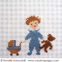 Sweet dreams - cross stitch pattern - by Perrette Samouiloff (zoom 3)