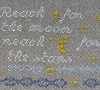 Reach for the stars... - cross stitch pattern - by Perrette Samouiloff (zoom 2)