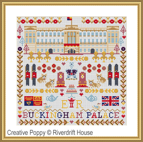 Riverdrift House - Buckingham Palace - London (cross stitch chart)