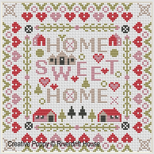 Riverdrift House - Mini Home Sweet  Home (cross stitch chart)