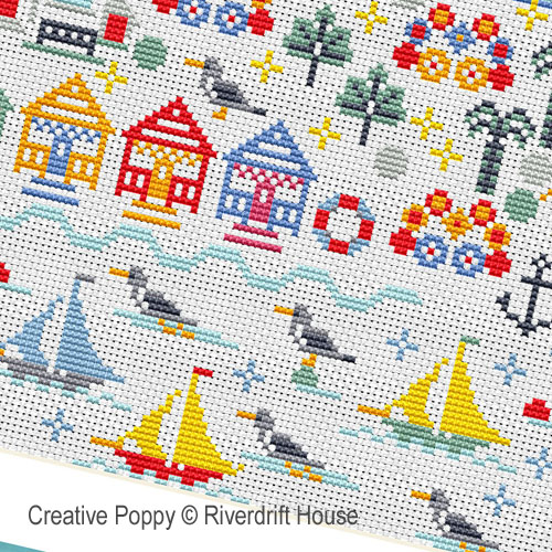 Riverdrift House - Regatta zoom 1 (cross stitch chart)