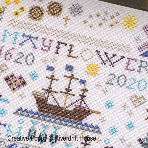Riverdrift House : Mayflower 400 (cross stitch pattern)