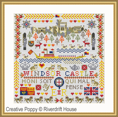 Riverdrift House - Windsor Castle zoom 4 (cross stitch chart)