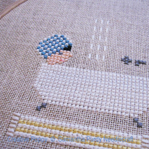Bath Weather cross stitch pattern by Samantha Purdy Needlecrafts, zoom 1