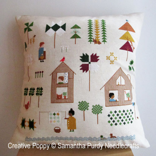 Quilt Tree Forest cross stitch pattern by SamanthaPurdyNeedlecraft