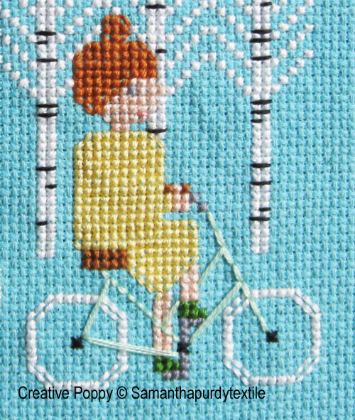Samanthapurdytextile - Bike Ride (cross stitch chart), zoom 1
