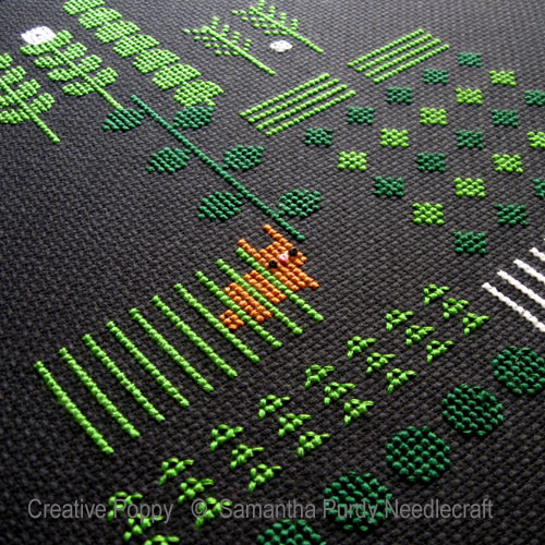 Night Garden cross stitch pattern by Samanthapurdyneedlecraft