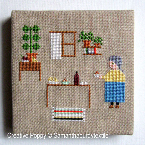 <b>Preparing Snacks</b><br>cross stitch pattern<br>by <b>Samanthapurdytextile</b>
