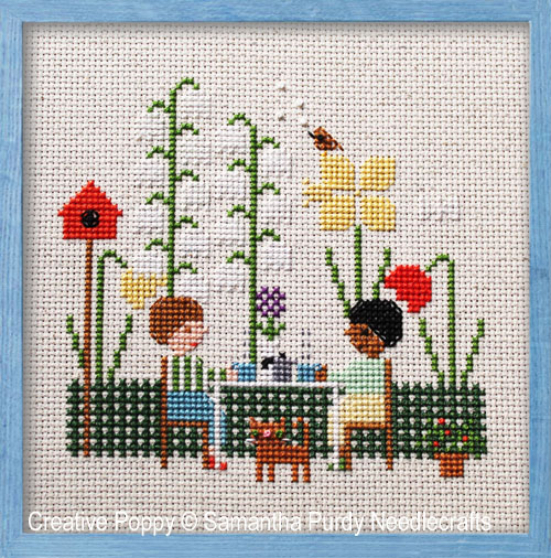 Samantha Purdy Needlecrafts - Coffee in the Garden (cross stitch chart)