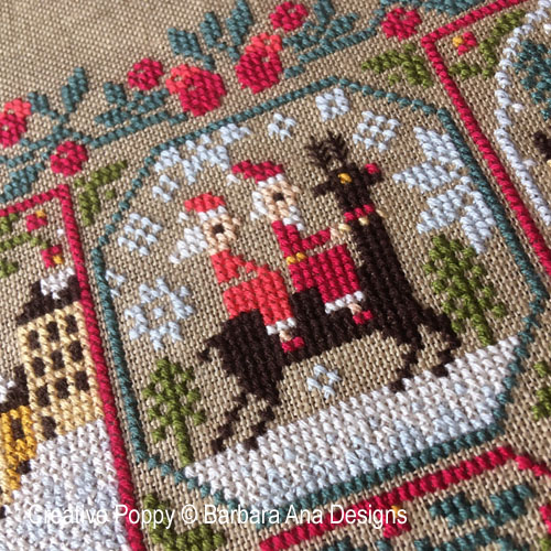 Barbara Ana Designs - Santa's Trips zoom 1 (cross stitch chart)