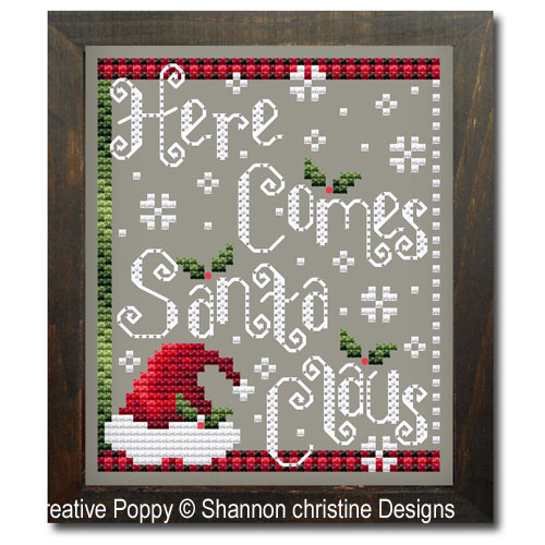 Shannon Christine Designs - Here comes Santa Claus (cross stitch chart)