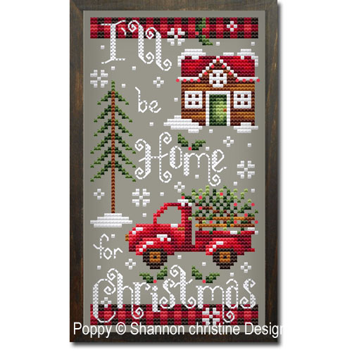 Shannon Christine Designs - Home for Christmas zoom 3 (cross stitch chart)
