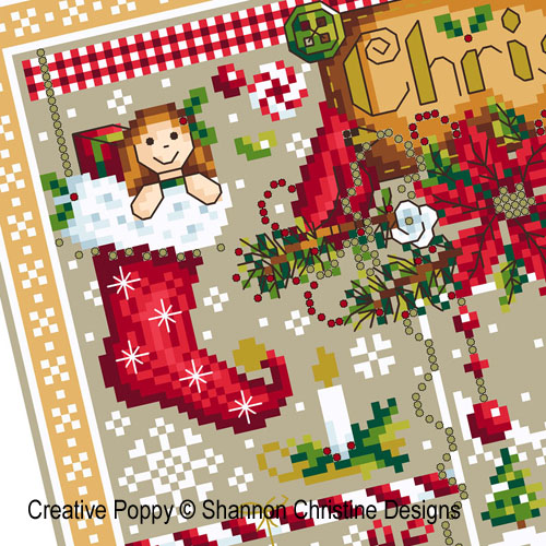 Shannon Christine Designs - Christmas Joy zoom 2 (cross stitch chart)