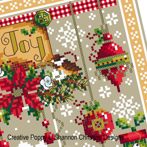 Shannon Christine Designs - Christmas Joy zoom 4 (cross stitch chart)